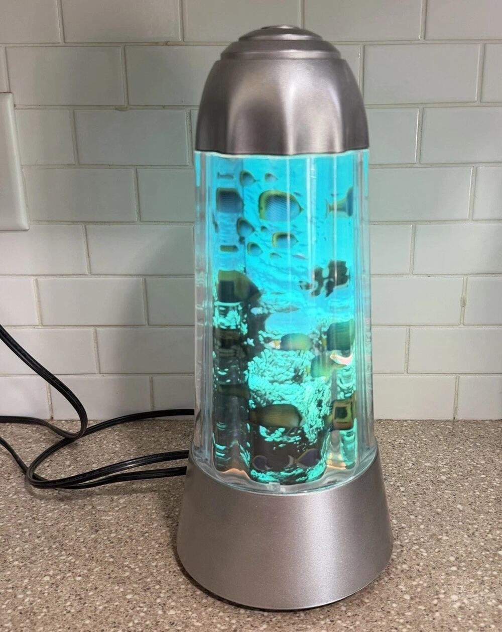 Rabbit Tanaka Aquarium Motion Lamp Rotating Fish Light Original Box Tested Vtg